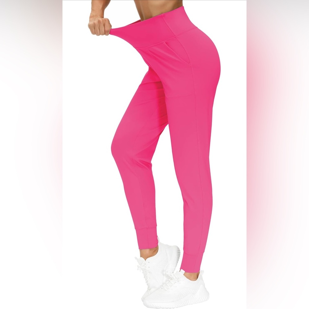 The Gym People Pink pull on women’s joggers NWOT, Large - Picture 4 of 9